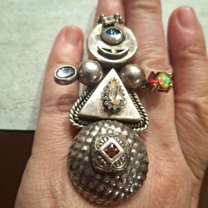 Sterling Silver stone person